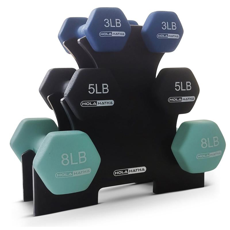 Dumbbell Hand Weight Set with Storage Rack