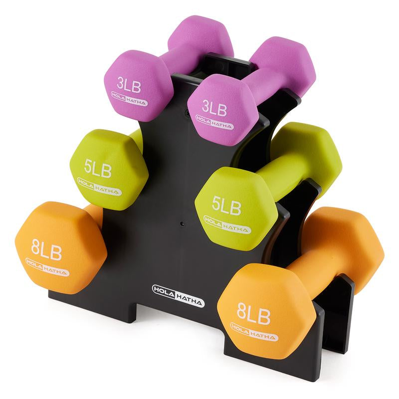 Dumbbell Hand Weight Set with Storage Rack