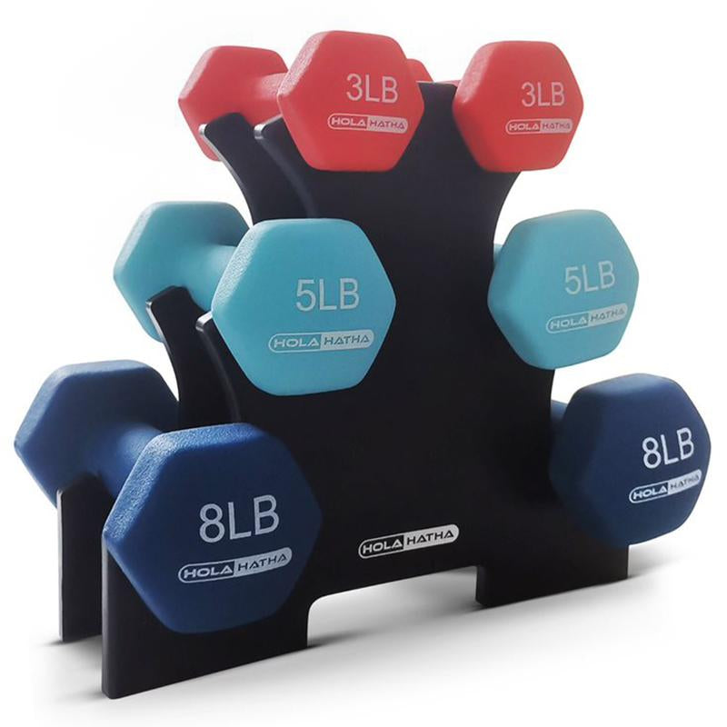 Dumbbell Hand Weight Set with Storage Rack